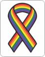 LGBT Rainbow Ribbon Air Freshener